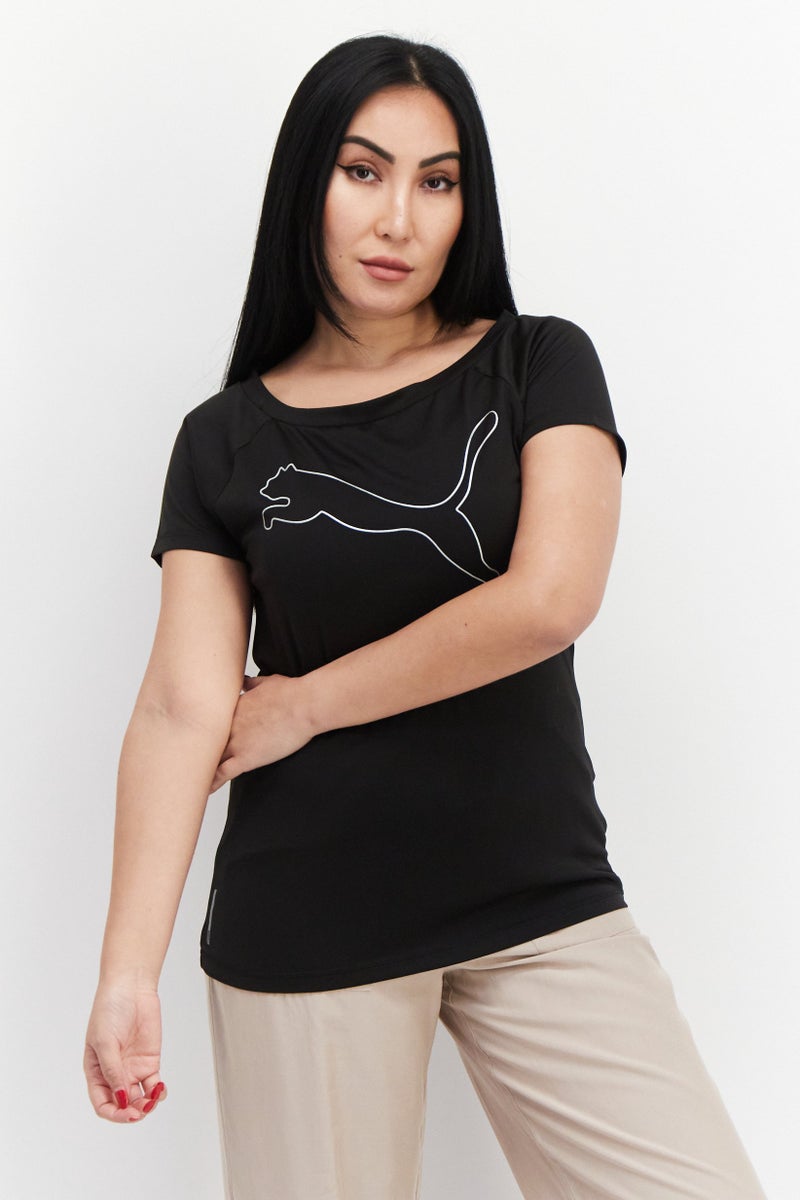 PUMA Women Sportswear Fit Short Sleeve Training Jersey, Black  - Image 1