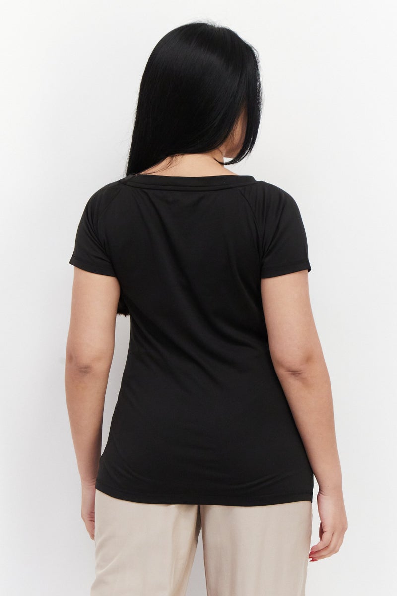 PUMA Women Sportswear Fit Short Sleeve Training Jersey, Black  - Image 4
