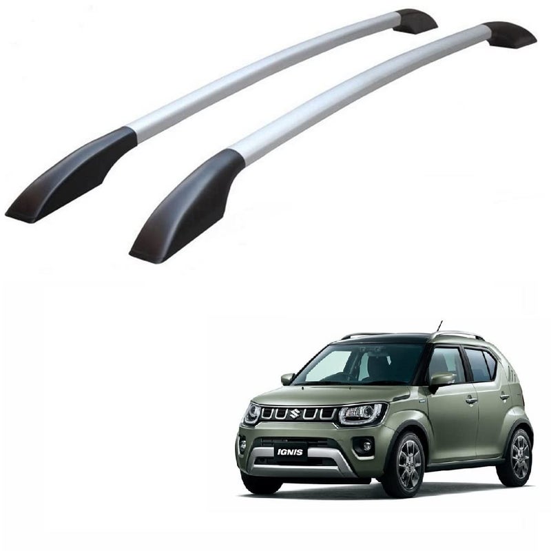 SPREADX Car Non-Drilling Metal Roof Rail Set Suitable for Maruti Suzuki Nexa Ignis Type-2 - Image 1