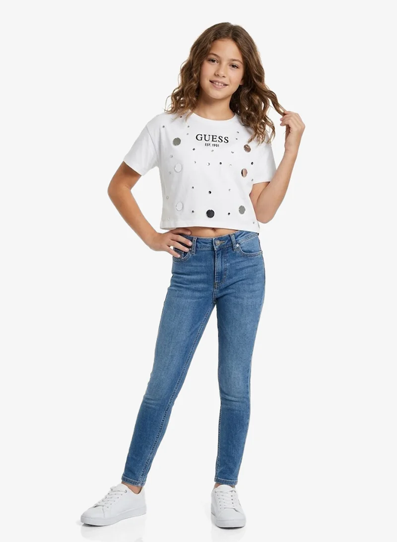 GUESS Youth Graphic Crew Neck T-Shirt
