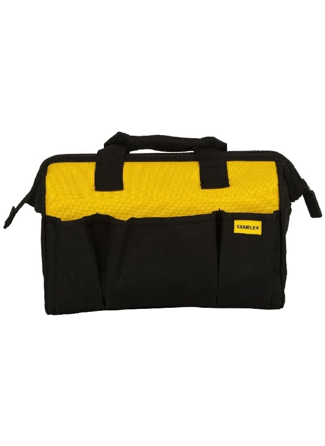 Stanley Soft Side Open Mouth Tool Bag Black and Yellow 12 Inch STST512114  - Image 3