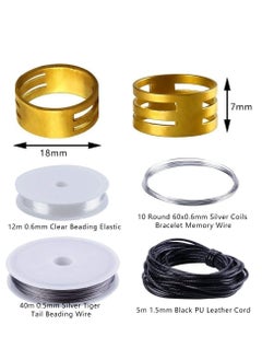 Grab Mantra Jewelry Making And Repair Supplies Craft Kit With Pliers Beading Wires Open Jump Ring Lobster Clasps Necklace Cord Ribbon Ends DIY Supplies  - Image 3