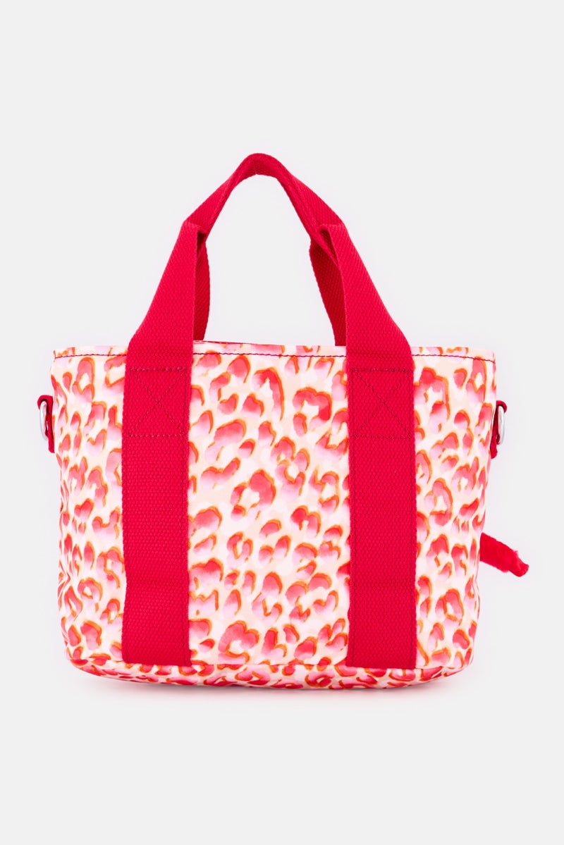 kipling Women Animal Print Handbag With Keyring, Multicolor - Image 3