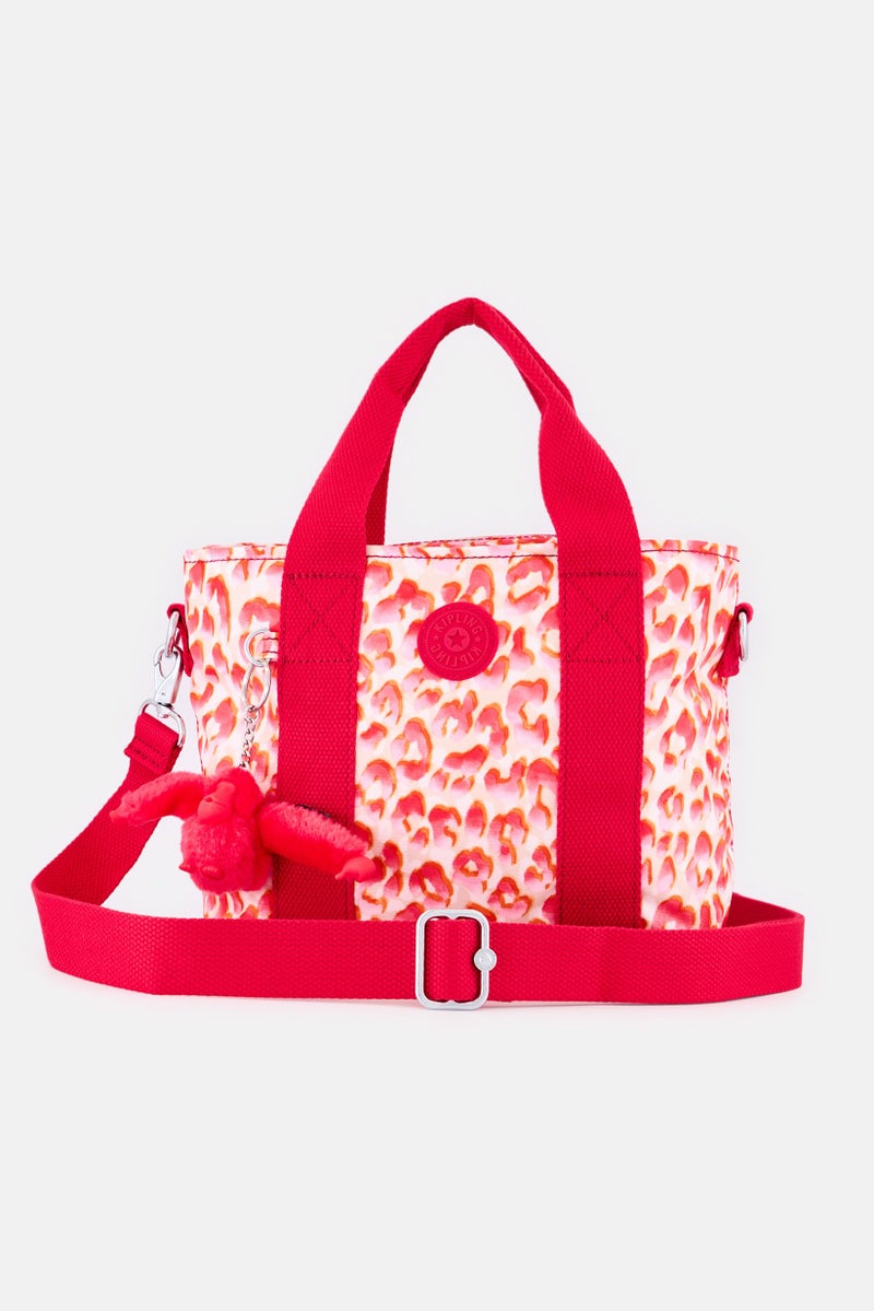 kipling Women Animal Print Handbag With Keyring, Multicolor - Image 2