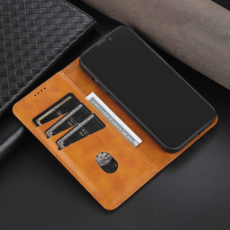 غطاء MagSafe بTPU باللون بني مغناطيسي بوظيفة حامل من مادة TPU لـ Redmi Note 13 Pro مع مغناطيس قوي وحامل قائم مع مقاوم للصدمات مع حماية من السقوط للاستخدام الداخلي للرحلات اليومية - Image 5