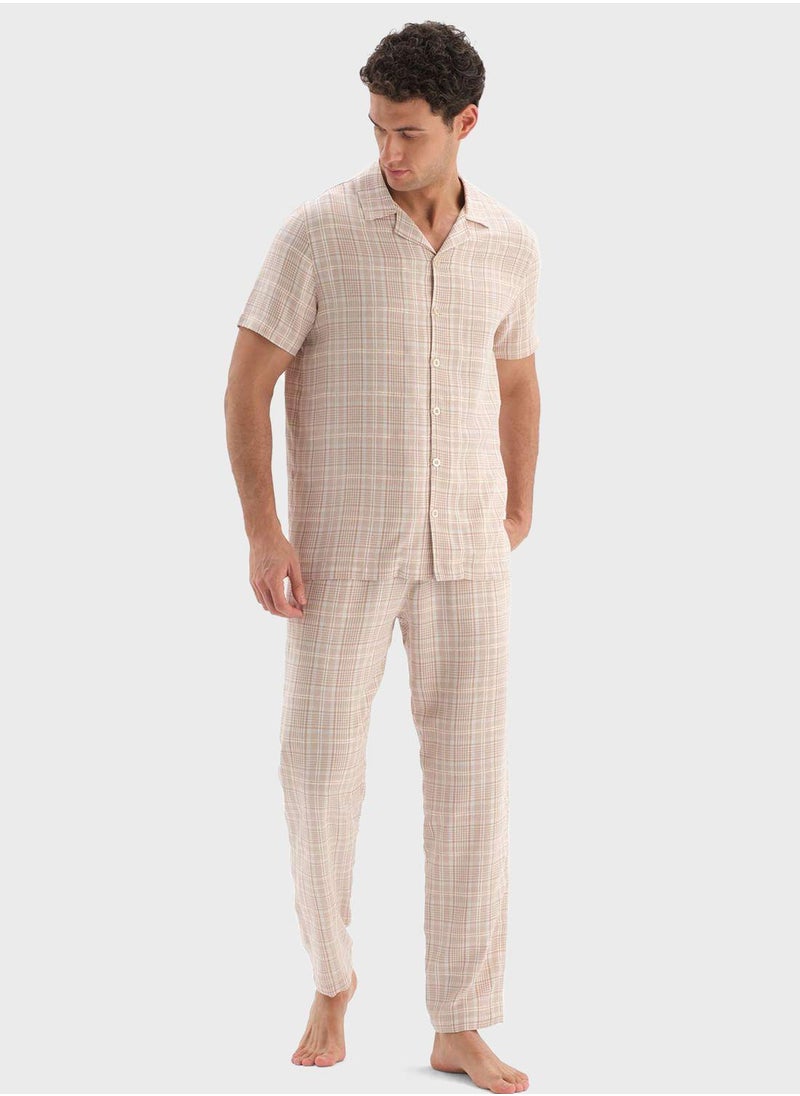 dagi - Nightwear Shirt & Trouser Set - Image 1