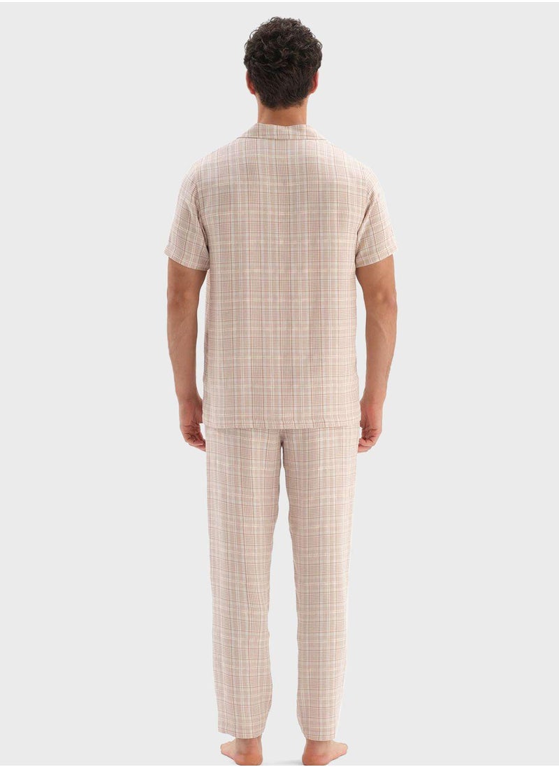 dagi - Nightwear Shirt & Trouser Set - Image 1