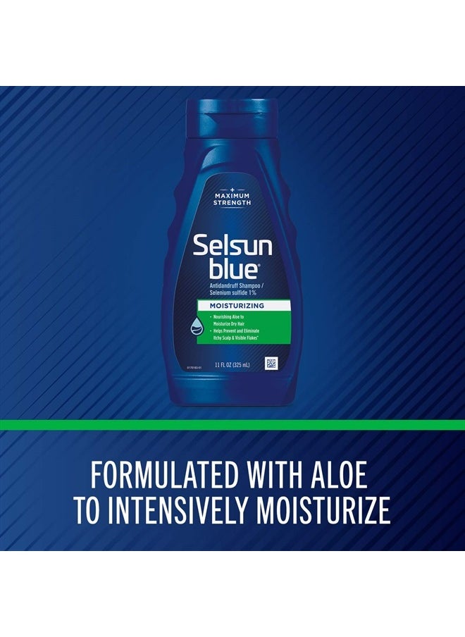 Moisturizing Antidandruff Shampoo, Maximum Strength Scalp Treatment With Selenium Sulfide, 11 fl. oz.