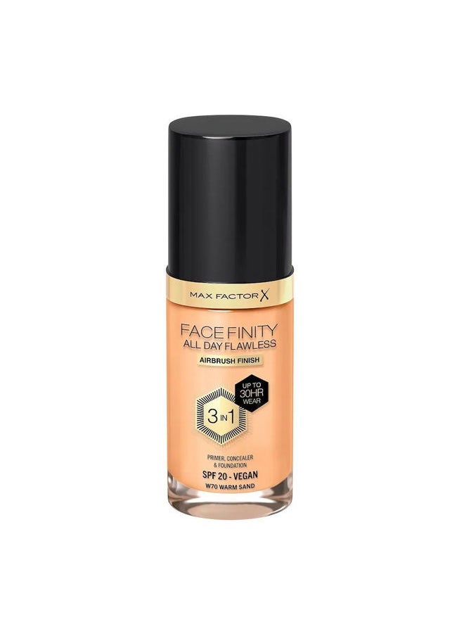 Max Factor Facefinity 3-In-1 All Day Flawless Liquid Foundation 