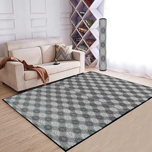ARSUK Outdoor Patio Rug (6 x 4 ft) - Weatherproof, Indoor and Outdoor Use, Ideal for Garden, Camping, Balcony Carpet, Picnic, Backyard, Lightweight, Foldable, Recycled Plastic - Image 3