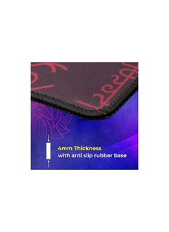 ZEBRONICS ZEBRONICS Anti slip rubber base, Optimized for all mouse sensors, Micro-textured fabric surface, L, Advanced surface design Speed and Precision - Black  - Image 3