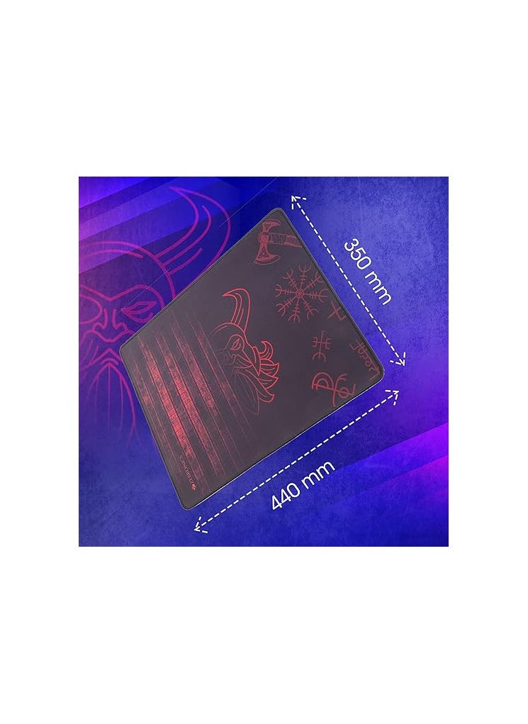 ZEBRONICS - ZEBRONICS Anti slip rubber base, Optimized for all mouse sensors, Micro-textured fabric surface, L, Advanced surface design Speed and Precision - Black - Image 1