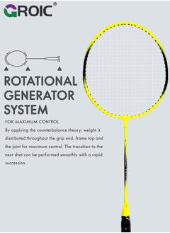 GROIC 2 Pieces Badminton Set,Outdoor sports set,Badminton Set Including 1 Badminton Bag,2 Rackets,3 Badminton Balls,Outdoor Sports Equipment  - Image 4