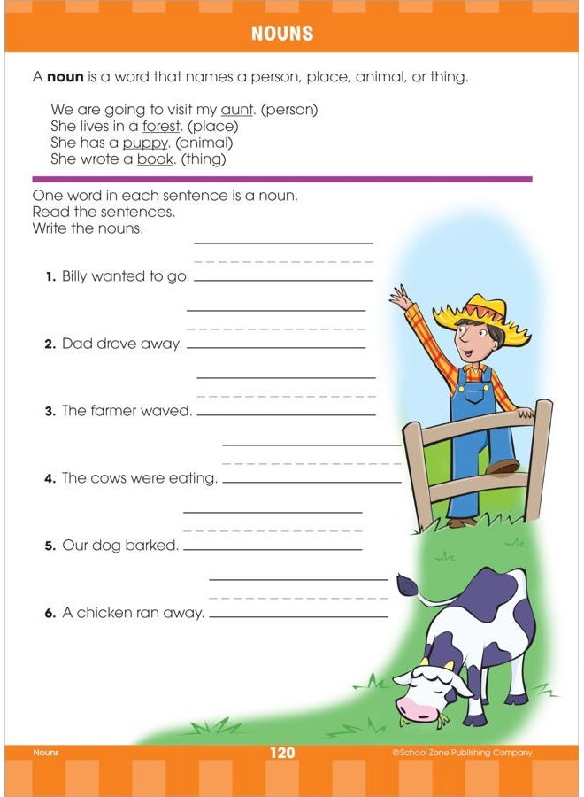 School Zone Big First Grade Workbook - Image 4