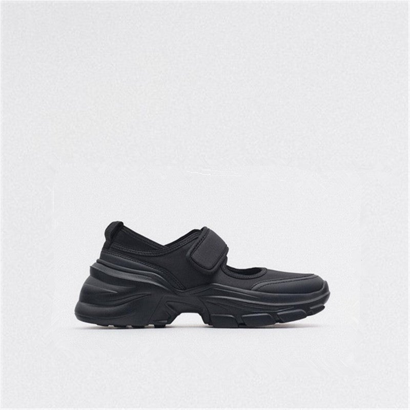 Thick-Soled Mary Jane Shoes Fashionable Shallow Mouth Heightening Light Casual Shoes Small Sports Travel Shoes - Image 1