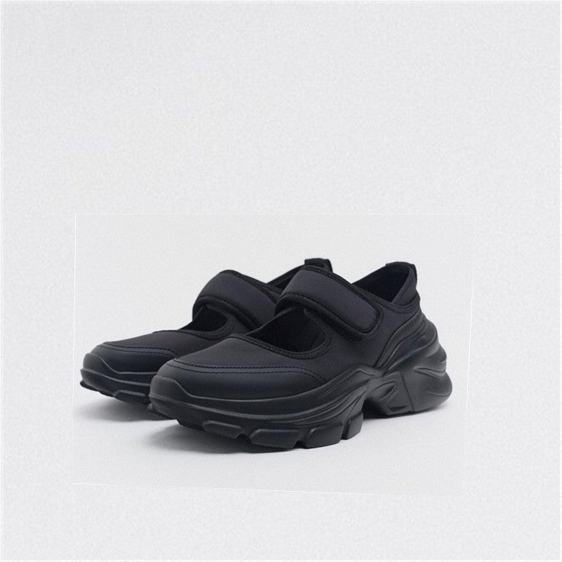 Thick-Soled Mary Jane Shoes Fashionable Shallow Mouth Heightening Light Casual Shoes Small Sports Travel Shoes - Image 3