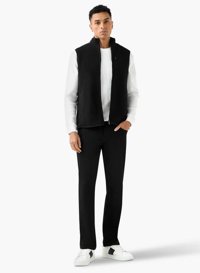 سبلاش فيڤ Men Regular Fit High Neck Sleeveless Jacket