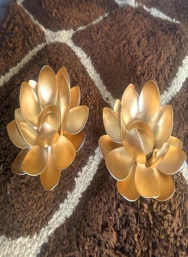 AGAAS Enterprises Beautiful Tealight Candle Holder Diwali Tlight Candle Corporate Gift Chirstmas Candle Holder Home Decorative Item Gift Pack of 2 - Image 4