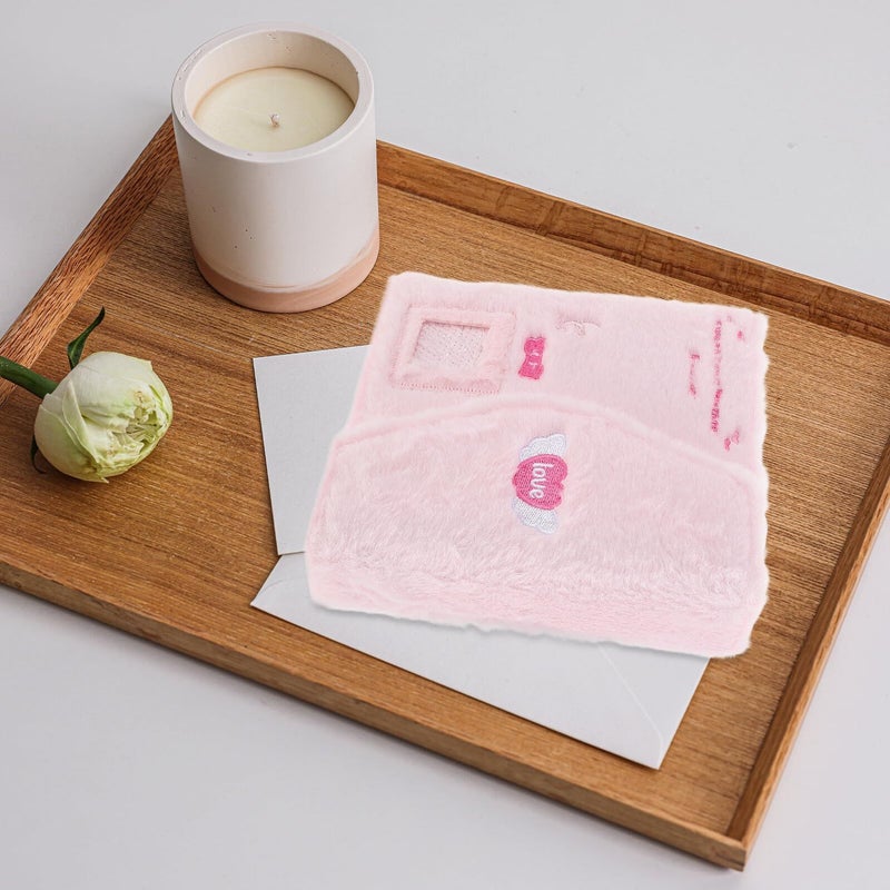 Pink Plush Memory Album 3 Inch Scrapbook with Photocard Binder and Page Sleeves for Travel - Image 5