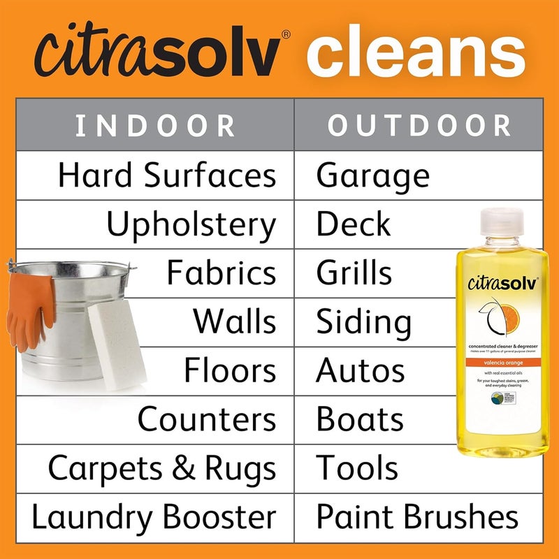 Citra Solv Concentrated Cleaner & Degreaser, Valencia Orange, 16 fl. oz. - Image 5