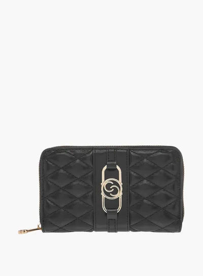 Celeste Womens Quilted Wallet With Zip Closure
