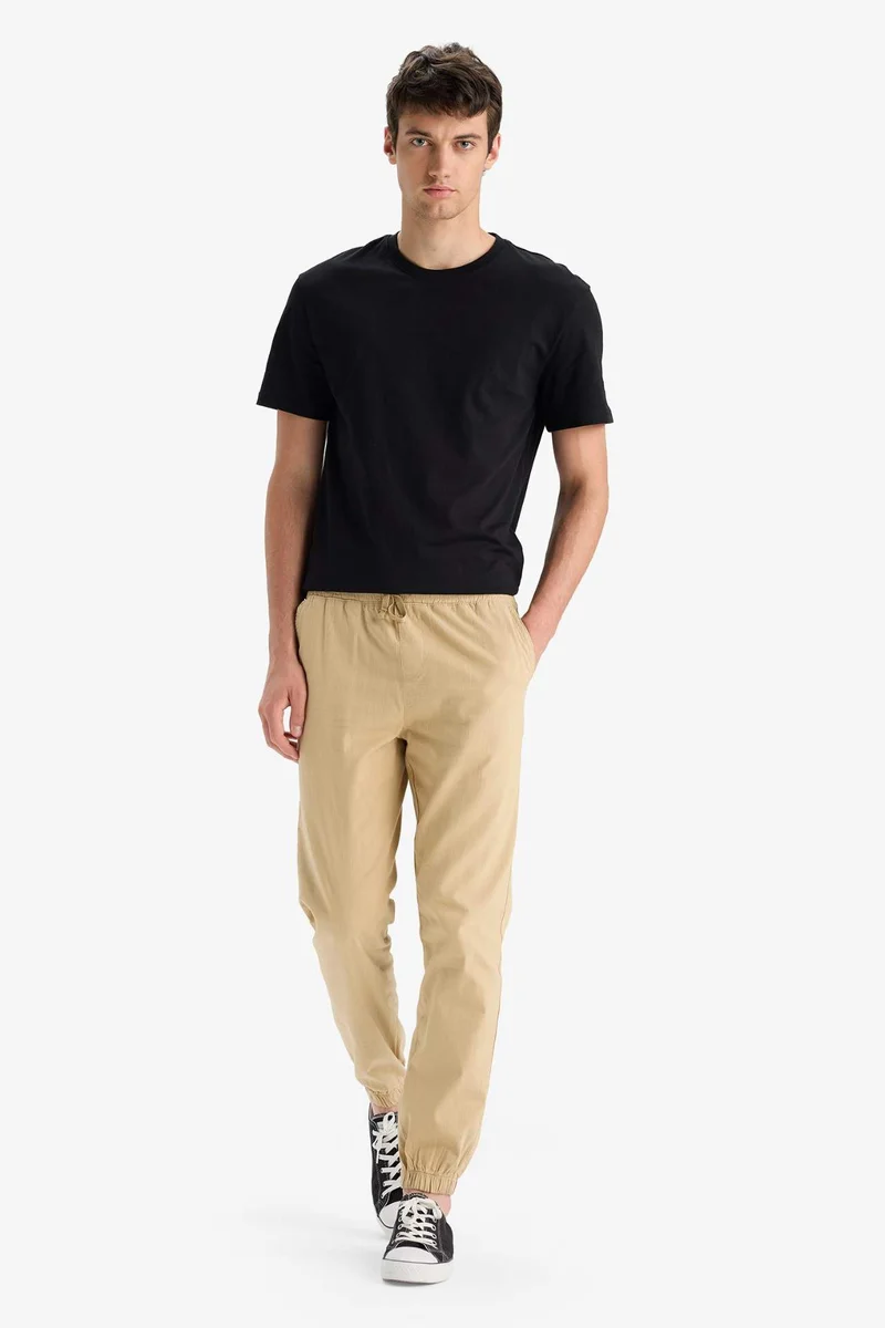 Defacto  Linen Look Cotton Cargo Jogger Pants for Men | Best Price UAE