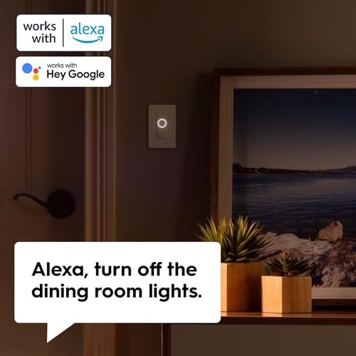 Cync GE CYNC Smart Dimmer Light Switch, Neutral Wire Required, Bluetooth and 2.4 GHz WiFi 4-Wire Switch, Works with Amazon Alexa and Google Home, White Light Dimmer (1 Pack) - Image 5