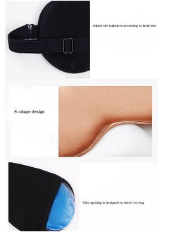 Generic Silk Sleep Mask with Cold Gel Ice Pack for Relieving Eye Fatigue, Cooling Eye Mask for Sleeping and Traveling  - Image 5