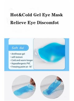Generic Silk Sleep Mask with Cold Gel Ice Pack for Relieving Eye Fatigue, Cooling Eye Mask for Sleeping and Traveling  - Image 4