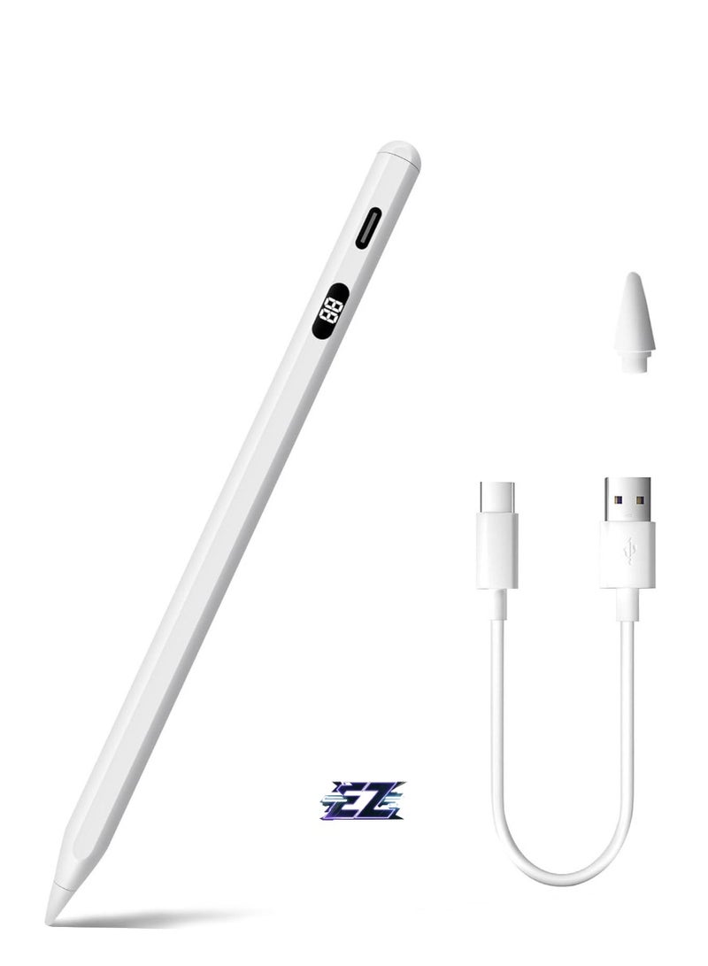 ELTRAZONE iPad Stylus Pen with Magnetic Wireless Charging, Palm Rejection, Tilt Sensitivity – Compatible with iPad Air 4/5, iPad Pro 11 inch (3/4/5/6), iPad Pro 12.9 inch (3/4/5/6), iPad Mini 6 – Ideal for Artists, Designers, Note-Takers, and Professionals - Image 1