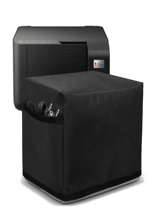 Crasome Dust & Water Proof Printer Cover for Epson EcoTank L3252 / L3250 / L3211 / L3260 / L3210 (Black) - Image 1