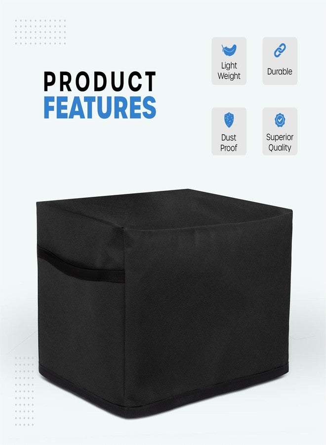 Crasome Dust & Water Proof Printer Cover for Epson EcoTank L3252 / L3250 / L3211 / L3260 / L3210 (Black) - Image 3