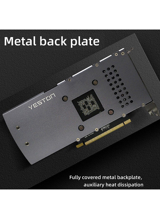 RTX3050-8G D6 GA Gaming Graphics Card 8G/128bit/GDDR6 Memory 2 Large Size Cooling Fans Metal Backplate DP*3+HD Ports