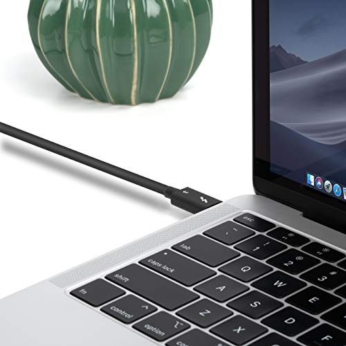 Plugable Thunderbolt 3 Cable 40Gbps Supports 100W (20V, 5A) Charging, 2.6ft / 80cm Thunderbolt-Certified USB C Compatible - Driverless - Image 5