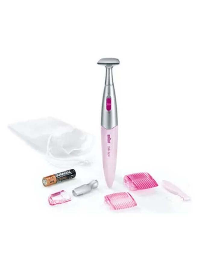 BRAUN Silk Epil Beauty Styler Trimmer Fg1100 - With High Precision And Bikini Shaping Heads Pink - Image 1