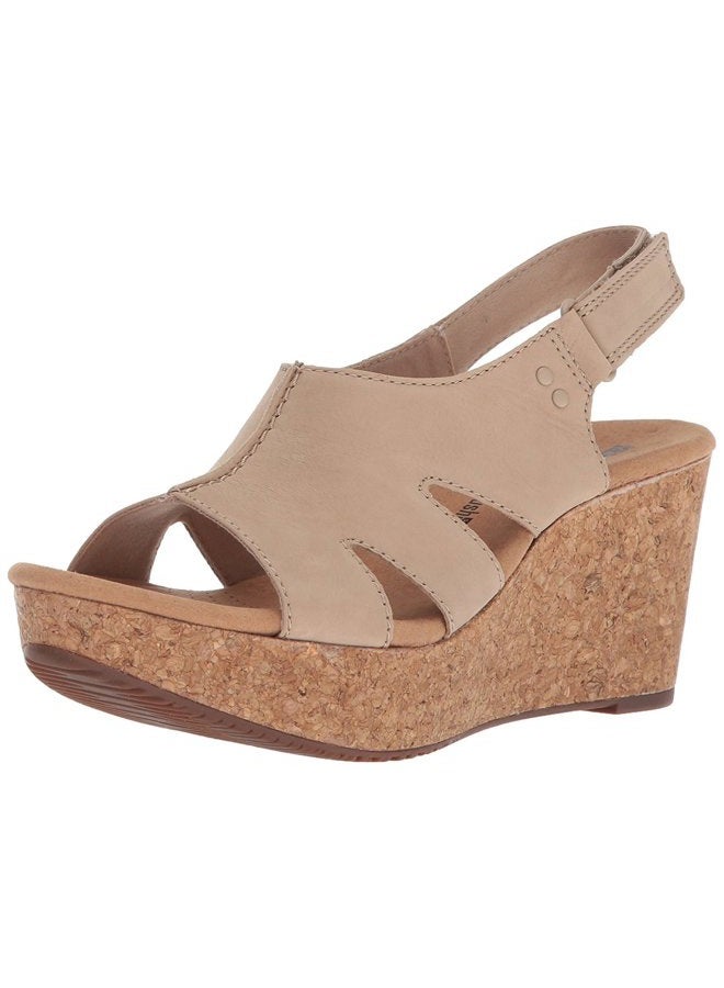 CLARKS Women's Annadel Bari Platform, Sand Nubuck, 3 UK - Image 2