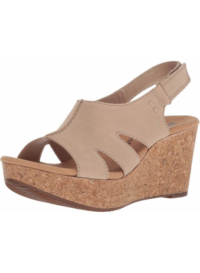 CLARKS Women's Annadel Bari Platform, Sand Nubuck, 3 UK - Image 1