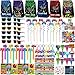PLOUGVI 320PCS Video Game Party Favors for KidsIncluding Goodie Bags Glasses Straws Bubble Wands Stickers Cake Toppers Tattoos MorePerfect for Theme Party Decorations Piata Fillers - Image 2