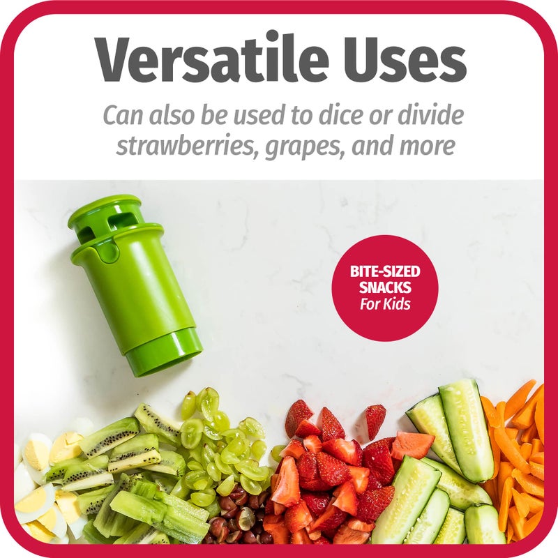 GoodCook Everyday Fruit & Veggie Divider - Quarters Smaller Fruits and Vegetables, Ideal for Meal-Prep and Sheet Pan Meals, Safe and Mess-Free Slicing - Image 4