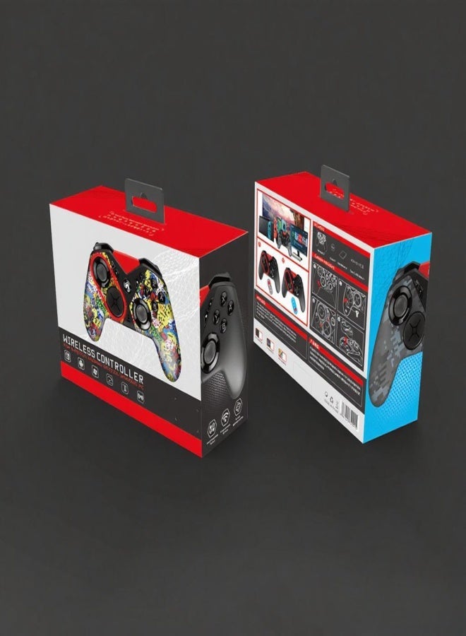 أبيجا وحدة تحكم ألعاب بلوتوث PG-SW001، تدعم تقنية بلوتوث 3.0، بطارية 650 مللي أمبير، أزرار قابلة للتبديل والبرمجة، جيروسكوب سداسي المحاور، وظيفة اهتزاز، وحدة تحكم ألعاب سلكية/لاسلكية مع كابل USB من النوع C، متوافقة مع أجهزة نينتندو سويتش/أجهزة أندرويد/أجهزة الكمبيوتر التي تعمل بنظام ويندوز - Image 5