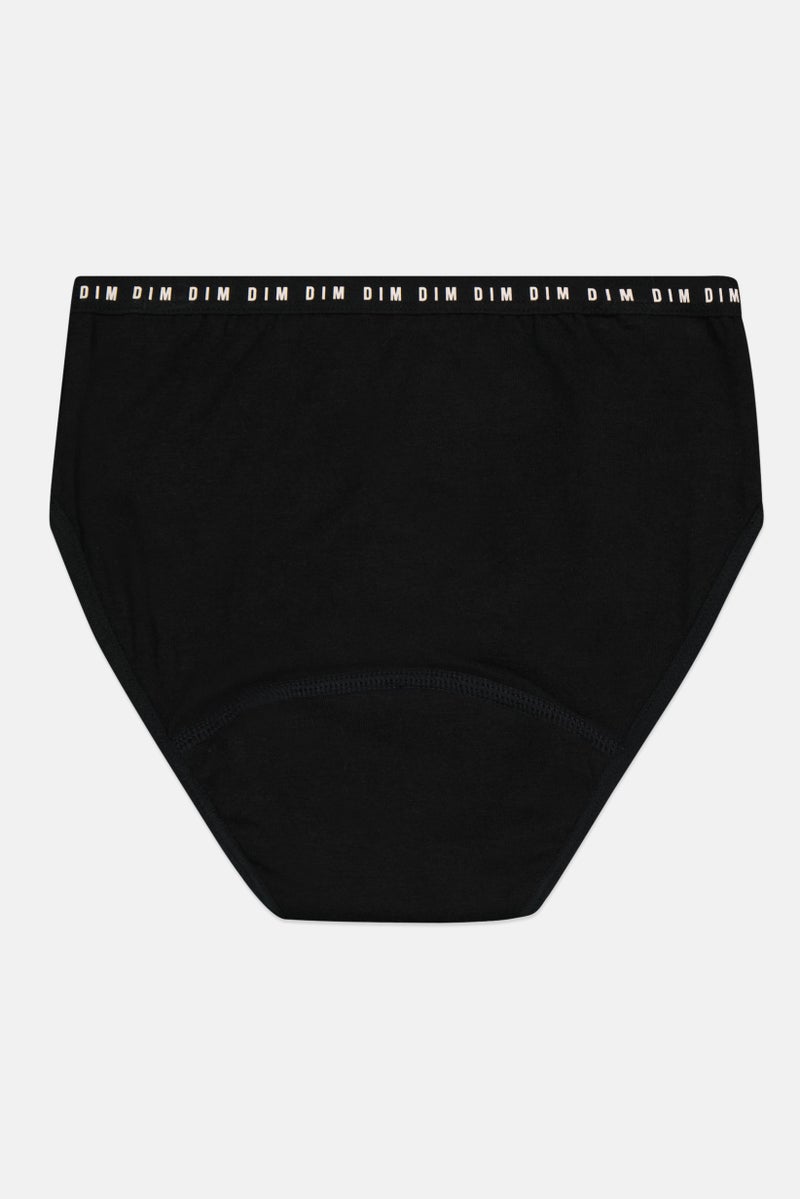 DIM Kids Girl Medium Flow Period Panty, Black - Image 2