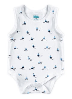 Babies Basic BabiesBasic 100% Super Combed Cotton, Sleeveless Romper/Bodysuit, for New Born to 24months. Set of 3 - Printed  - Image 3