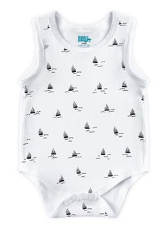 Babies Basic BabiesBasic 100% Super Combed Cotton, Sleeveless Romper/Bodysuit, for New Born to 24months. Set of 3 - Printed  - Image 5