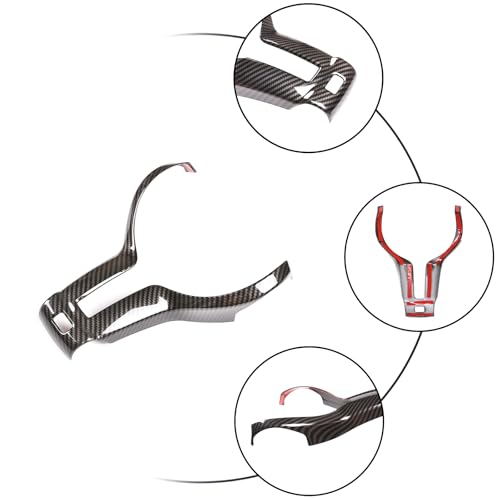 YUECHI Steering Wheel Button Frame Cover Trim Compatible with BMW F80 M3 F82 F83 M4 F10 M5 F06 F12 F13 M6 F15 X5M F16 X6 Car Interior Steering Wheel Trim Cover Accessories - Image 2