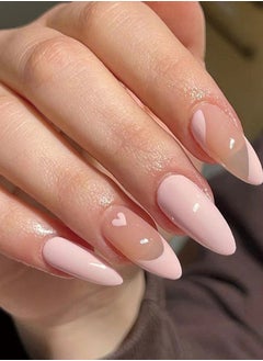SYNSYB 24-Piece Short Square Press-on Toenails:Acrylic Fake Nails ,toe fake nails for Seamless Fit  - Image 1