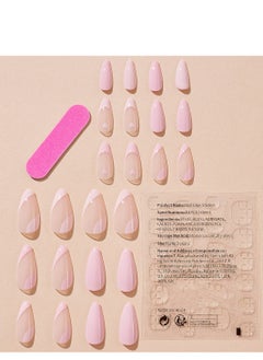 SYNSYB 24-Piece Short Square Press-on Toenails:Acrylic Fake Nails ,toe fake nails for Seamless Fit  - Image 3
