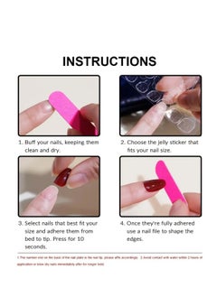 SYNSYB 24-Piece Short Square Press-on Toenails:Acrylic Fake Nails ,toe fake nails for Seamless Fit  - Image 4