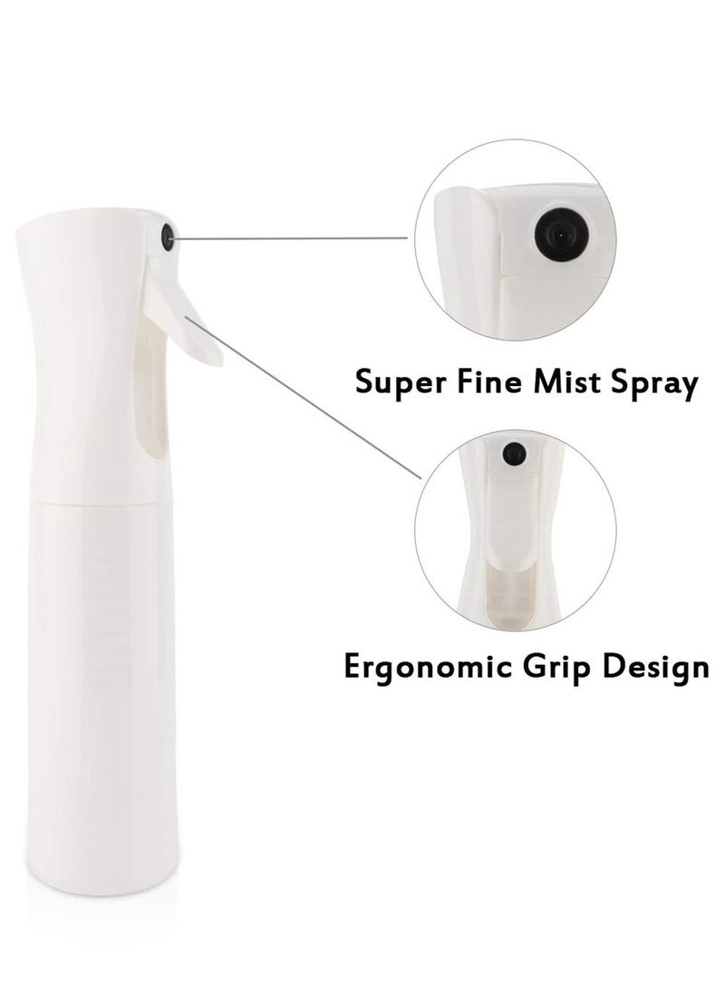 KHAJUL Water Spray Bottle for Hair 10oz, Large Ultra Fine Continuous for Hairstyling, Skin Care, Cleaning, Plants and Misting, White  - Image 3