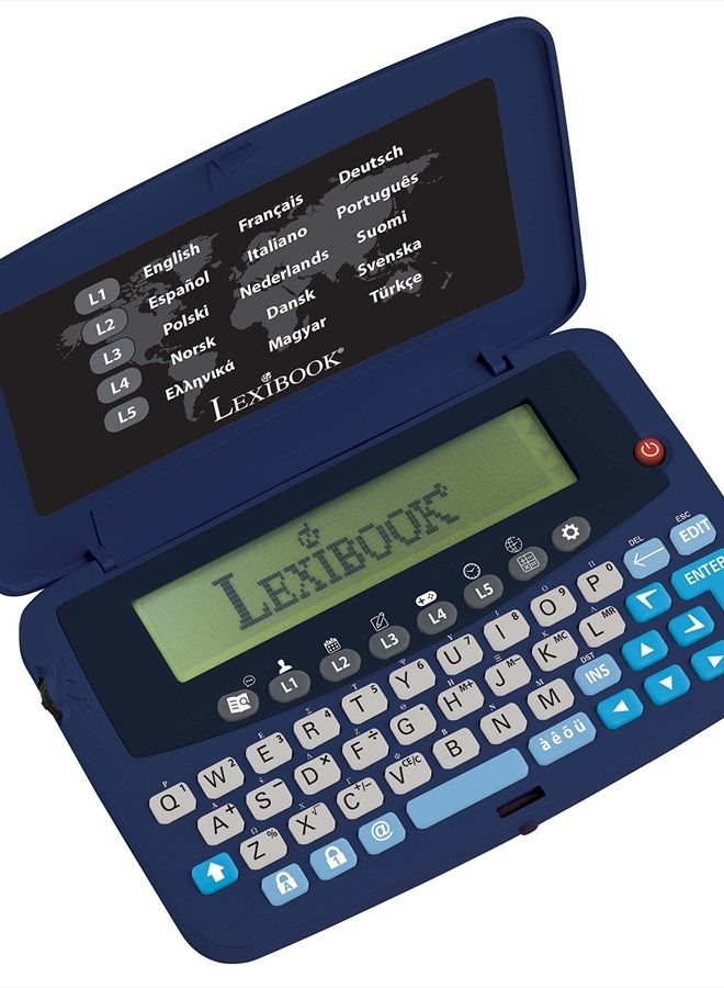 Lexibook مترجم 15 لغة، محول يورو مدمج، بطارية، بنفسجي/أسود، NTL1570 - Image 1