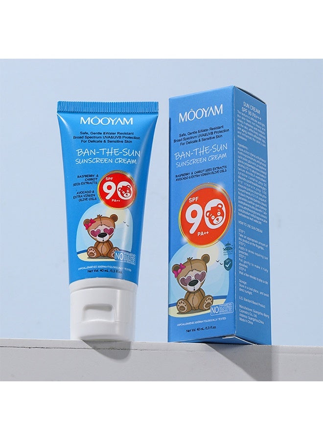 MOOYAM SPF90 Sunscreen Cream ,Anti-Oxidation Reduce Skin Damage,Sunscreen Lsolating Cream Effective UV Protection - Image 2